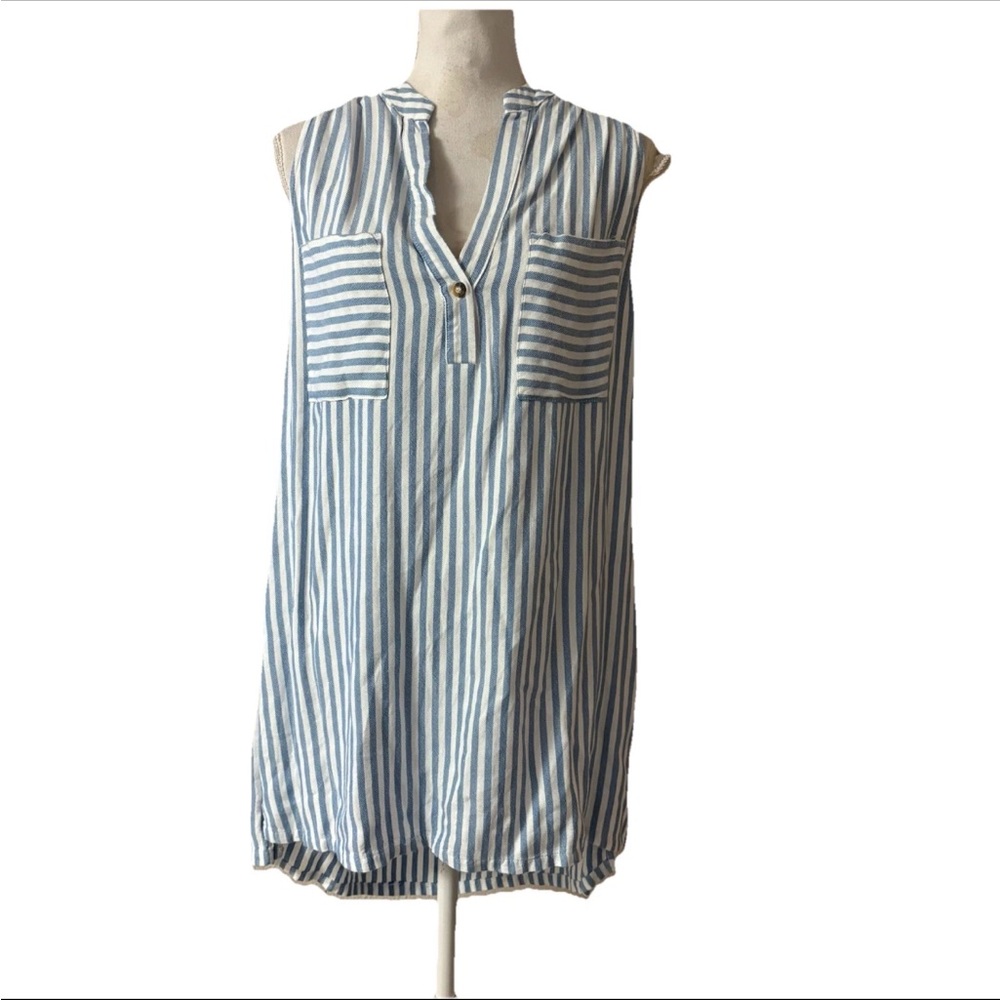 Show Me Your Mumu Wendy Tunic Woman’s Stripe Sleeveless Mini Dress Size Small